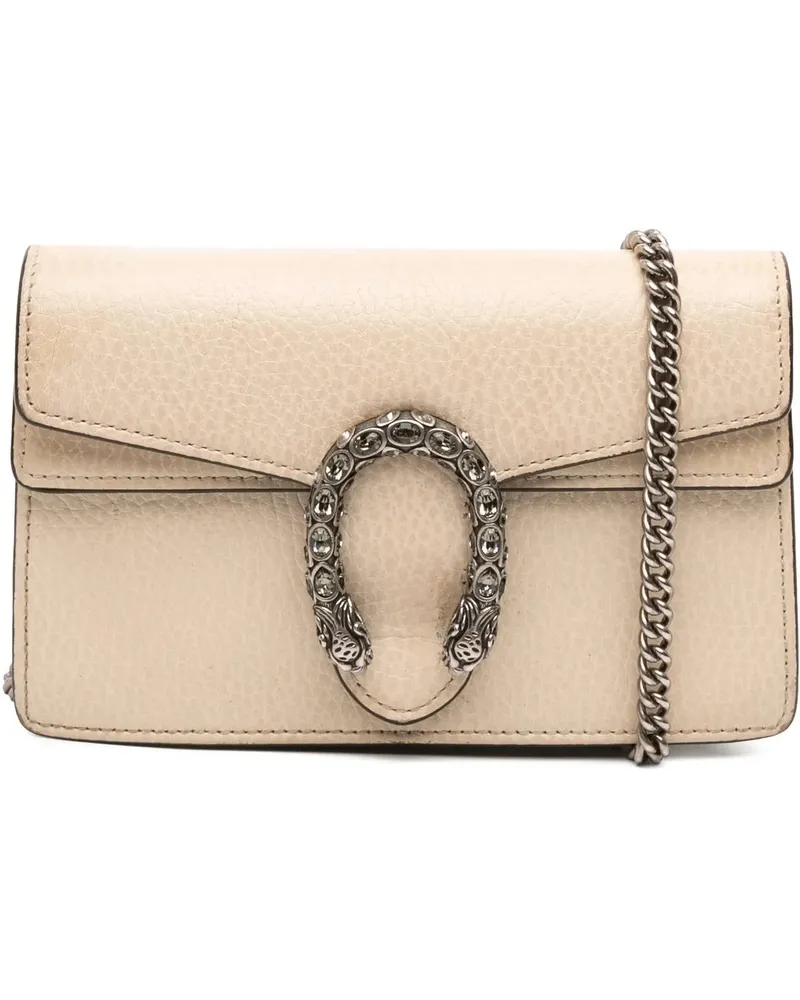 Gucci Hobo Bags Mini Dionysus Leather Crossbody weiß Weiß