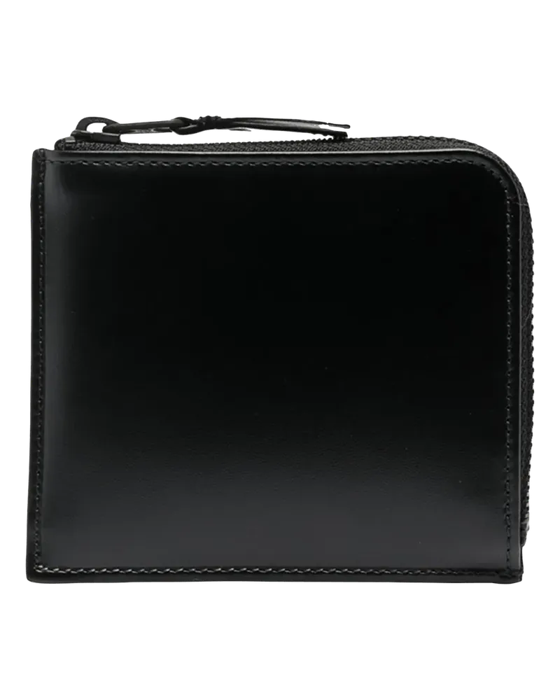 Comme des Garçons Portemonnaies Portemonnaie mit Rundumreißverschluss schwarz Schwarz