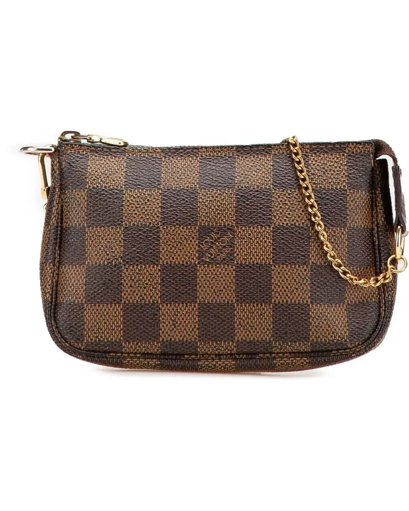 Louis Vuitton Crossbody Bags 2007 Damier Ebene Mini Pochette Accessoires braun Braun