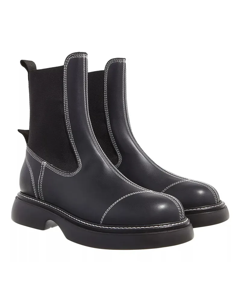 Ganni Boots & Stiefeletten Everyday Mid Chelsea Boots Schwarz