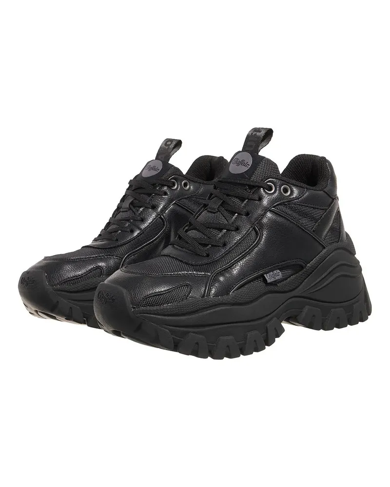 Buffalo Sneaker Lola Lace Up Lo Hike schwarz Schwarz