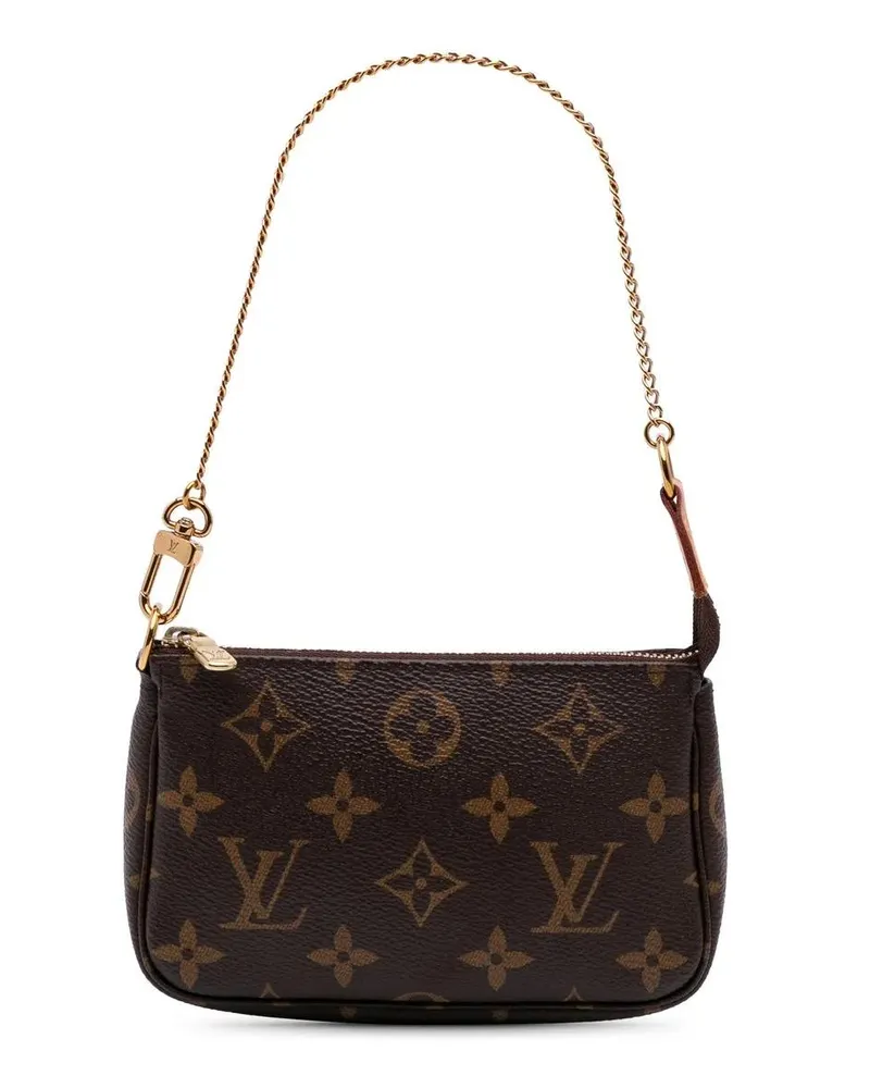 Louis Vuitton Crossbody Bags Monogram Mini Pochette Accessoires braun Braun