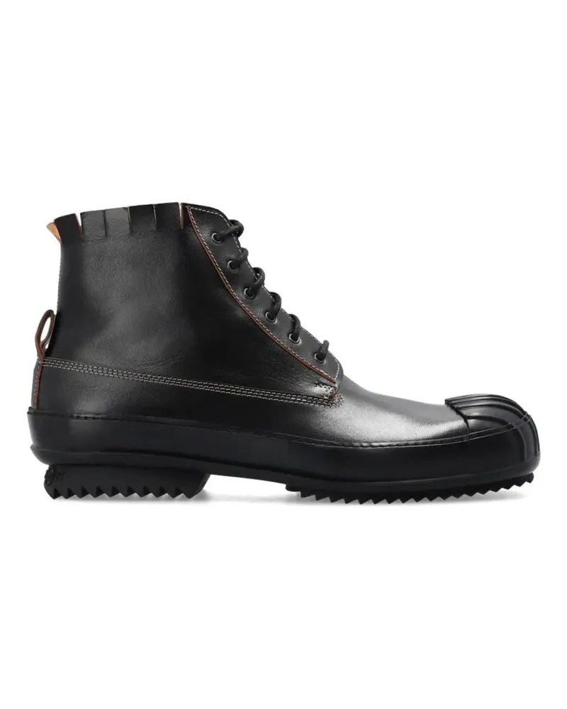 Maison Margiela Low-Top Sneaker Leather High-Top Sneakers schwarz Schwarz