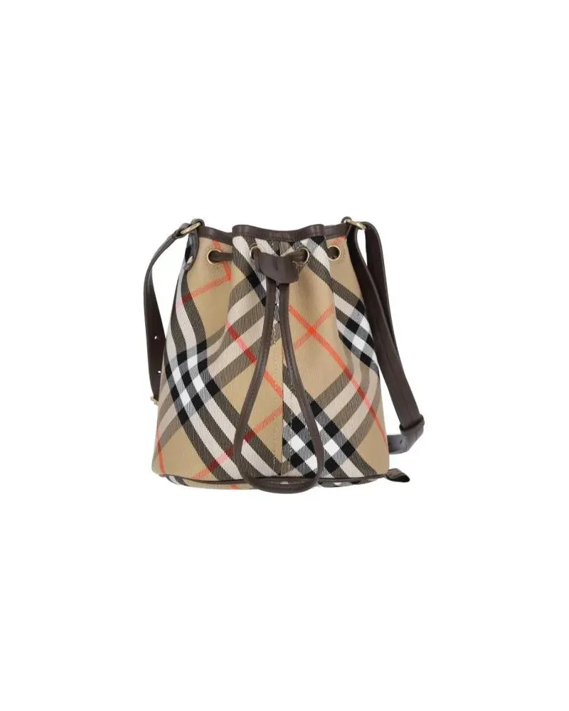 Burberry Beuteltaschen Mini "Check" Bag – Beige beige Beige