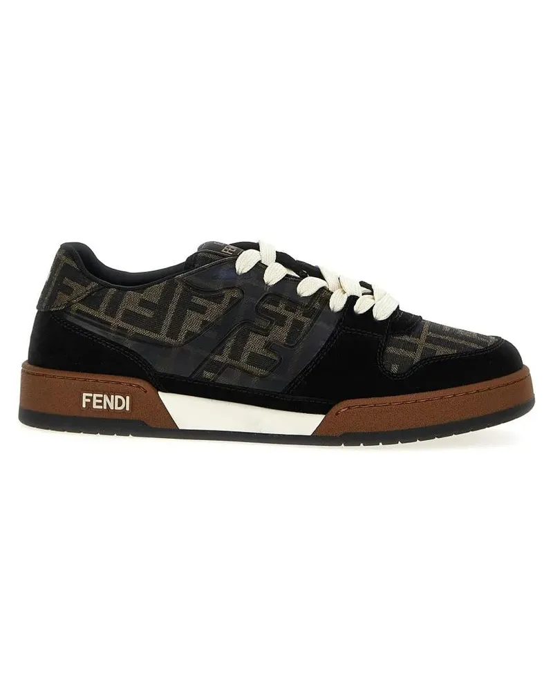 Fendi Low-Top Sneaker Match' Sneakers schwarz Schwarz