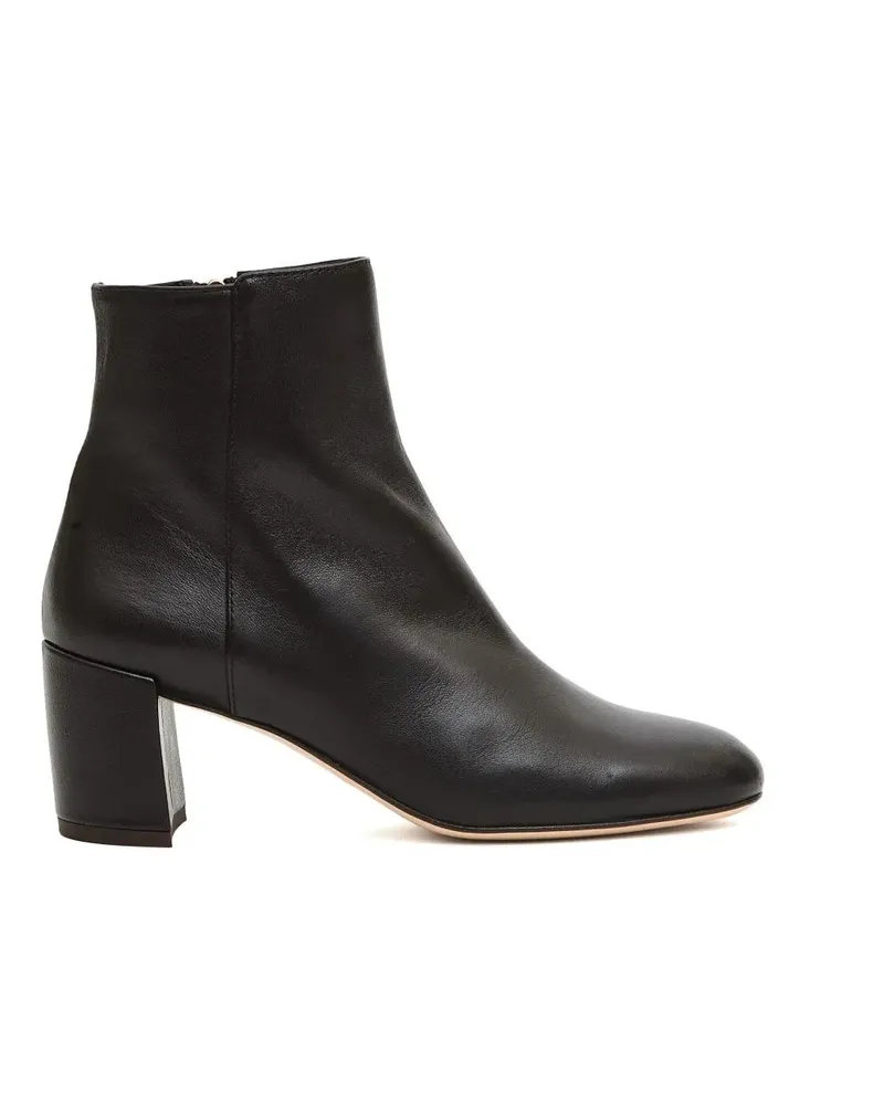 Attilio Giusti Leombruni Stiefel Chocolate Nappa Leather Ankle Boot With 5 Cm Block schwarz Schwarz