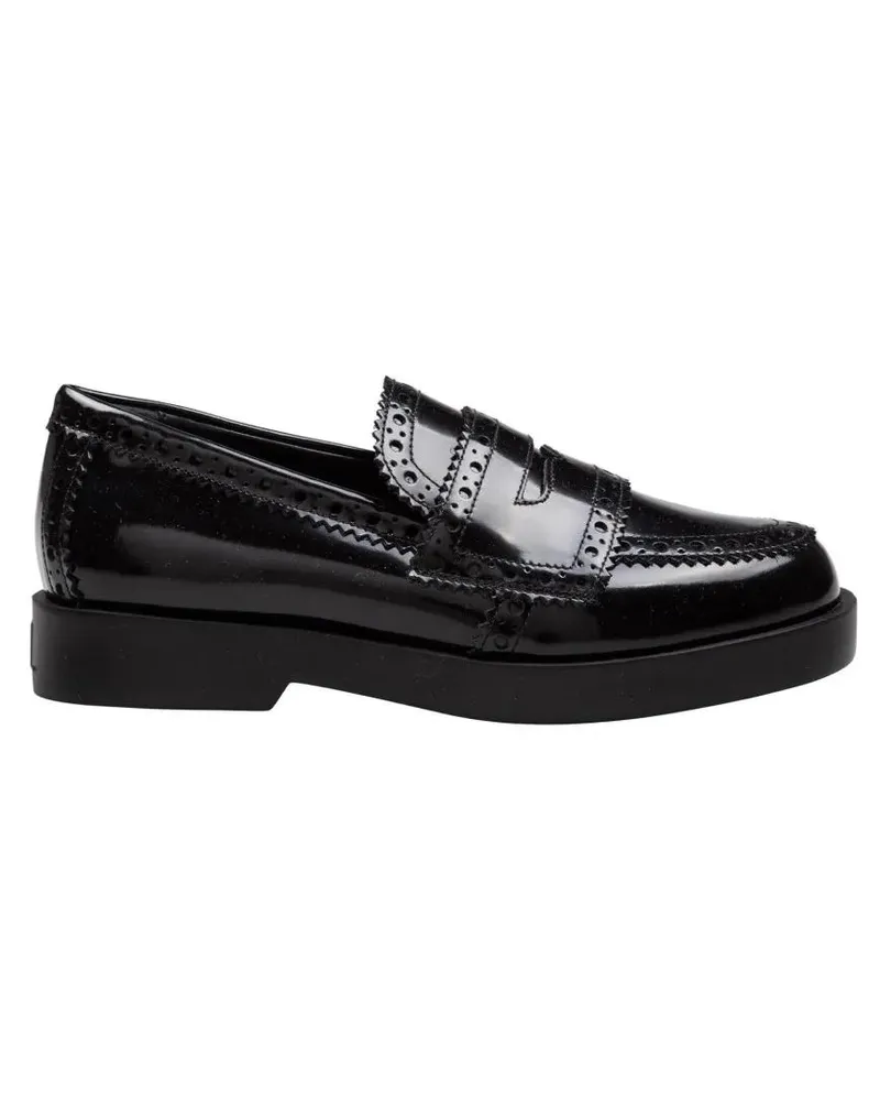 Attilio Giusti Leombruni Leather Loafer In Black schwarz Schwarz