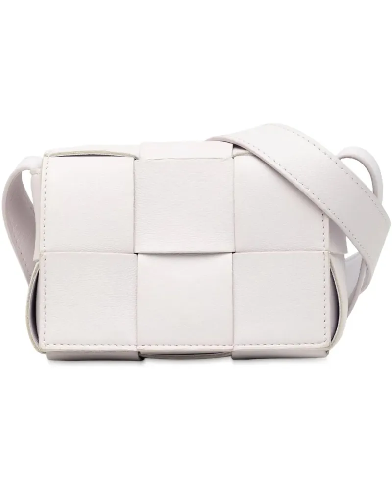 Bottega Veneta Hobo Bags Extra Mini Nappa Maxi Intrecciato Cassette Crossbo weiß Weiß