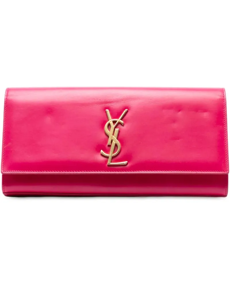 Saint Laurent Clutches Smooth Leather Cassandre Clutch rosa Gold