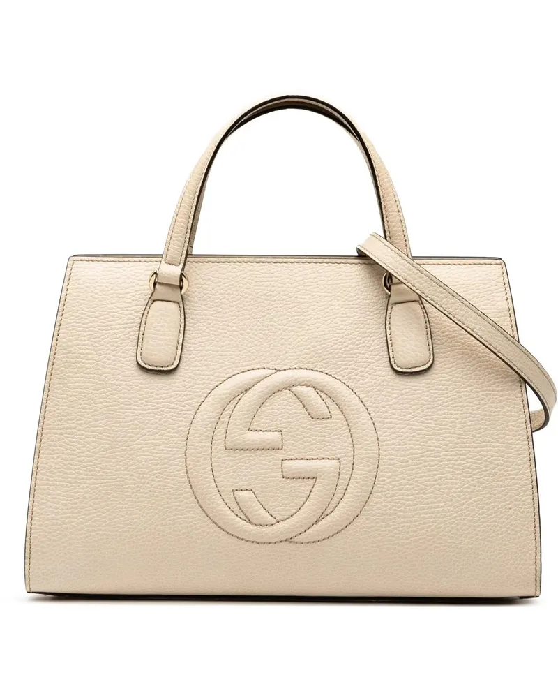 Gucci Hobo Bags Medium Leather Soho Satchel weiß Weiß