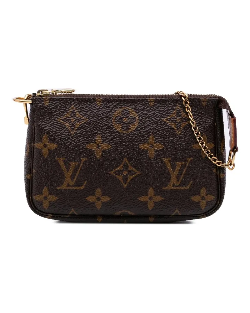 Louis Vuitton Crossbody Bags Monogram Mini Pochette Accessoires braun Braun