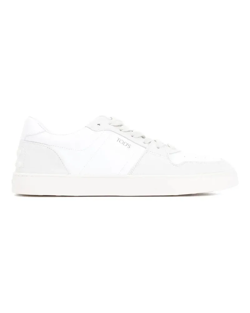 TOD'S Low-Top Sneaker White Leather Sneakers weiß Weiß