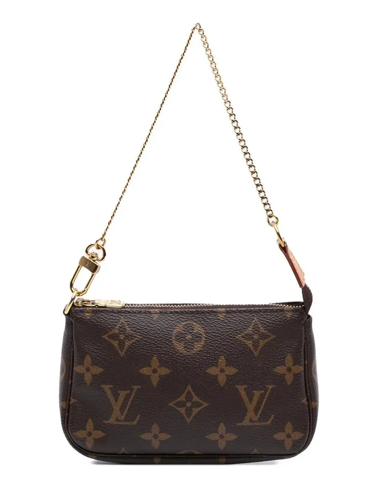 Louis Vuitton Crossbody Bags Monogram Mini Pochette Accessoires braun Braun