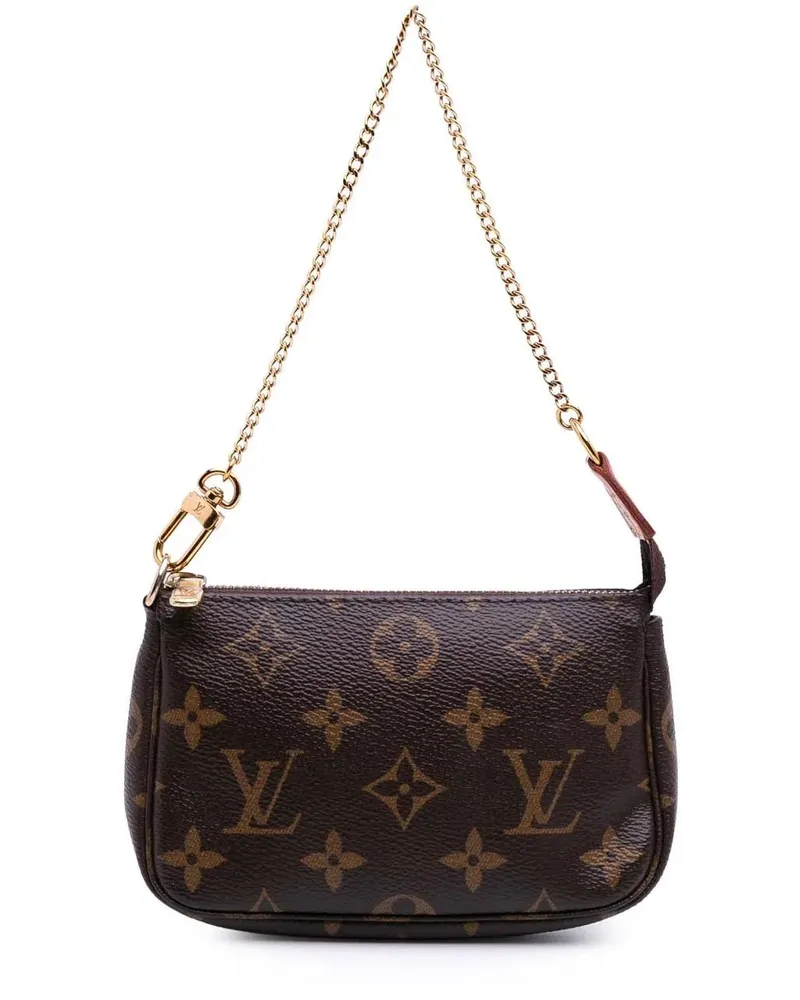 Louis Vuitton Crossbody Bags Monogram Mini Pochette Accessoires braun Braun