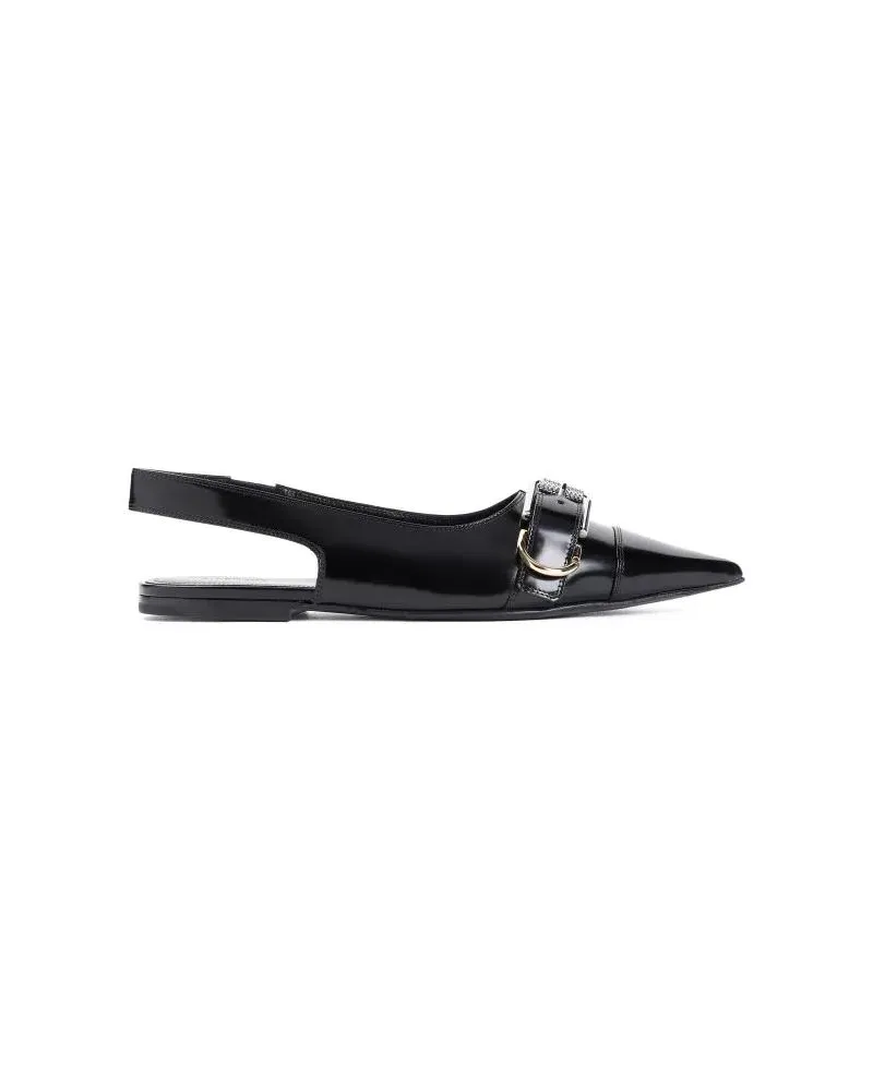 Givenchy Leather Ballerina schwarz Schwarz