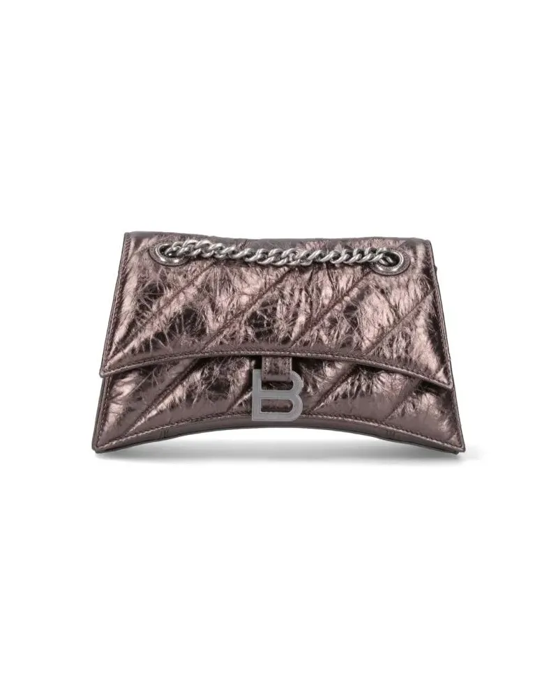 Balenciaga Hobo Bags Small 'Cush Chain' Shoulder Bag – Brown braun Braun