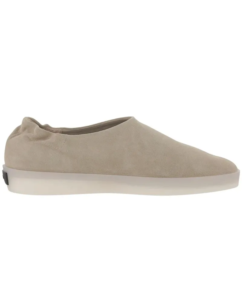 Fear of God Suede Mules With Round Toe And Aesthetic beige Beige