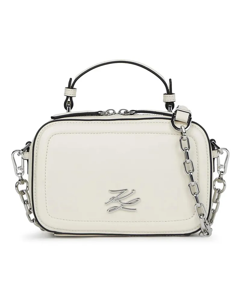 Karl Lagerfeld Crossbody Bags K/Autograph Ketten-Handtasche mit oberem Tragegrif weiß Weiß