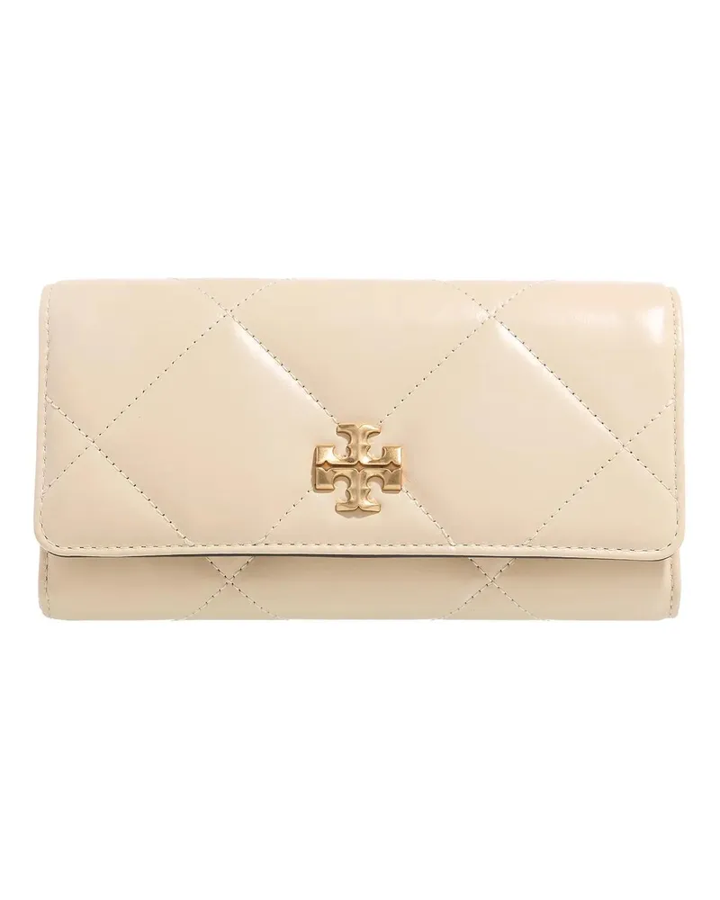 Tory Burch Portemonnaie Kira Diamond Quilt Flap Wallet beige Beige