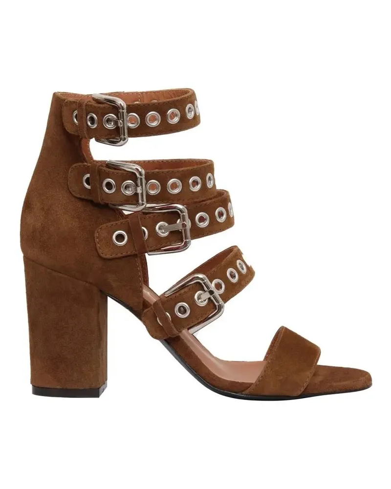 Via Roma 15 Sandalen Sandal With Four Straps And Block Heel braun Braun