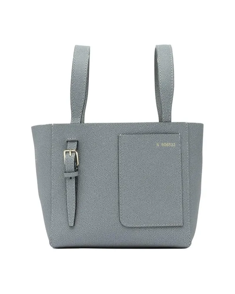 Valextra Beuteltaschen "Soft Micro" Bucket Bag grau Grau