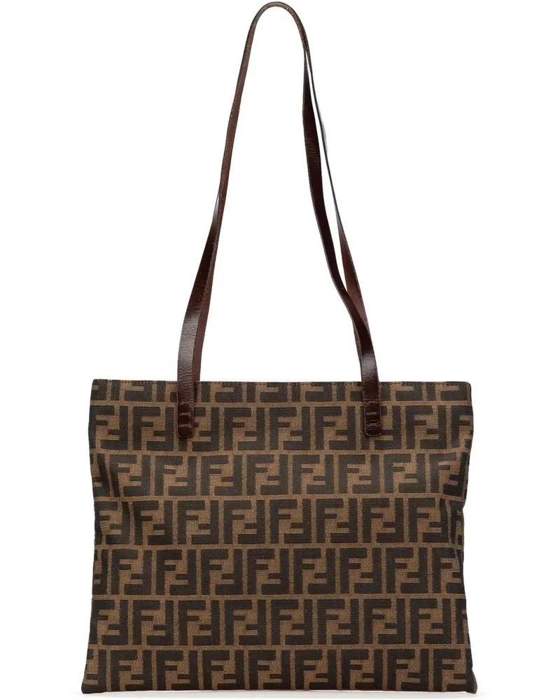 Fendi Shopper Zucca Canvas Tote braun Braun