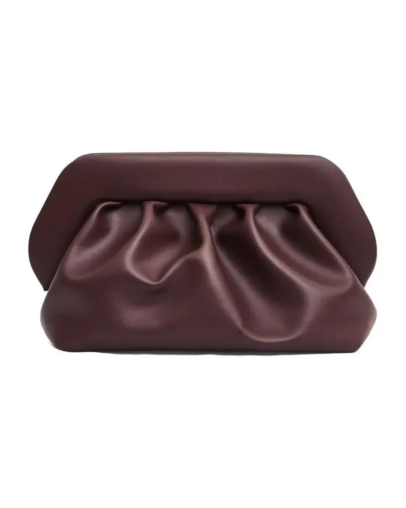 THEMOIRÈ Clutches Clutch Vegan Leather Bordeaux rot Rot