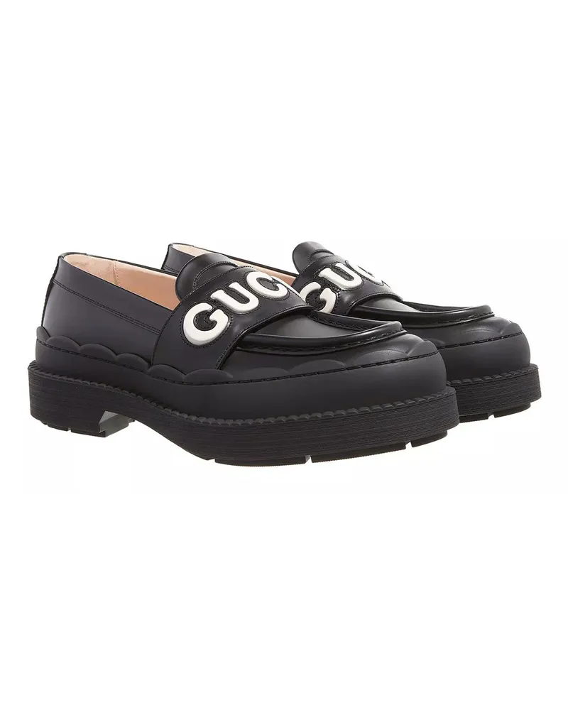 Gucci Loafer Loafer Leather schwarz Schwarz