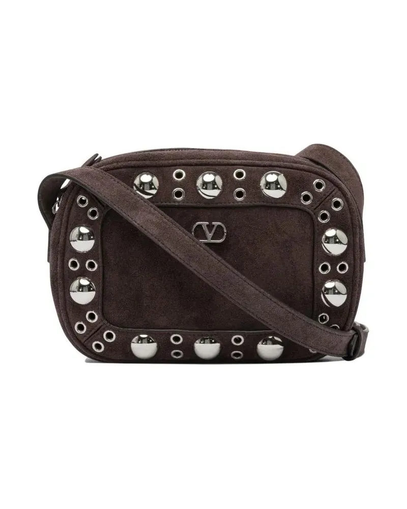 Valentino Garavani Hobo Bags Brown Suede Crossbody Bag braun Braun