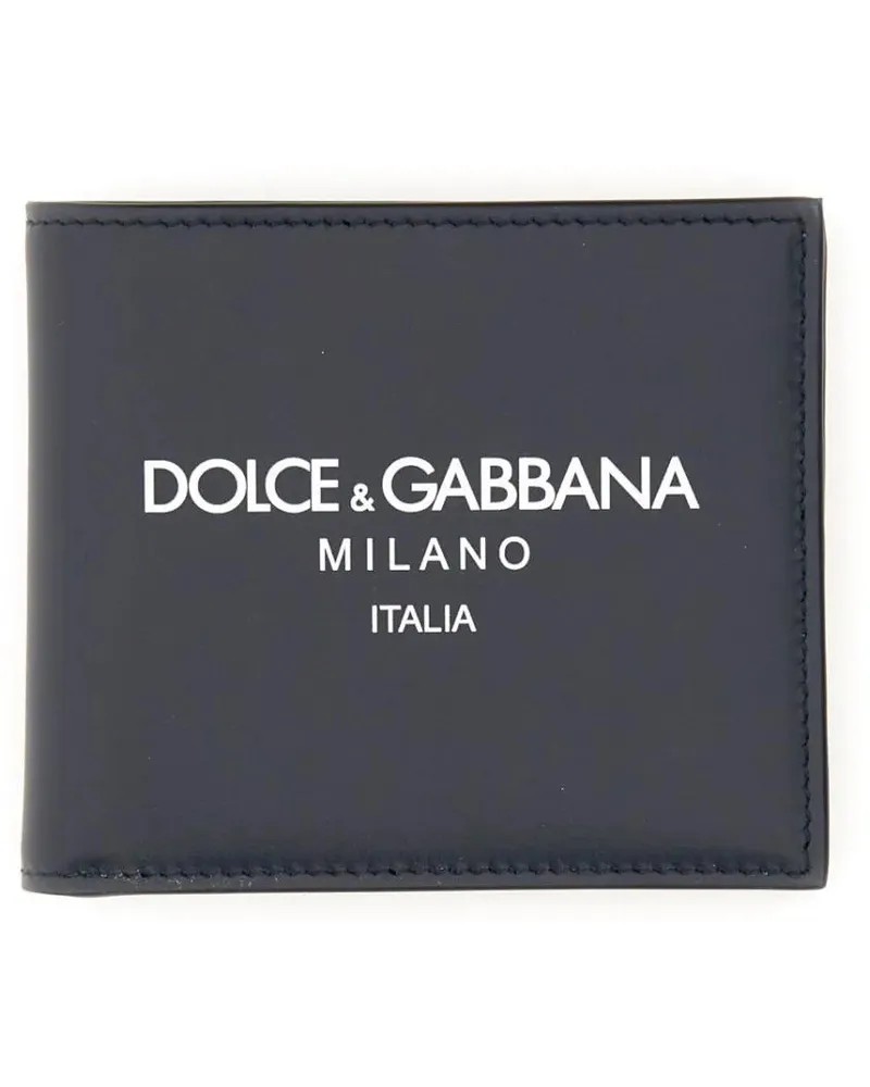 Dolce & Gabbana Portemonnaies Bifold Wallet blau Blau