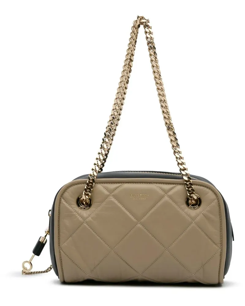 Burberry Hobo Bags 2018-2023 Quilted Cube Chain Shoulder Bag braun Braun