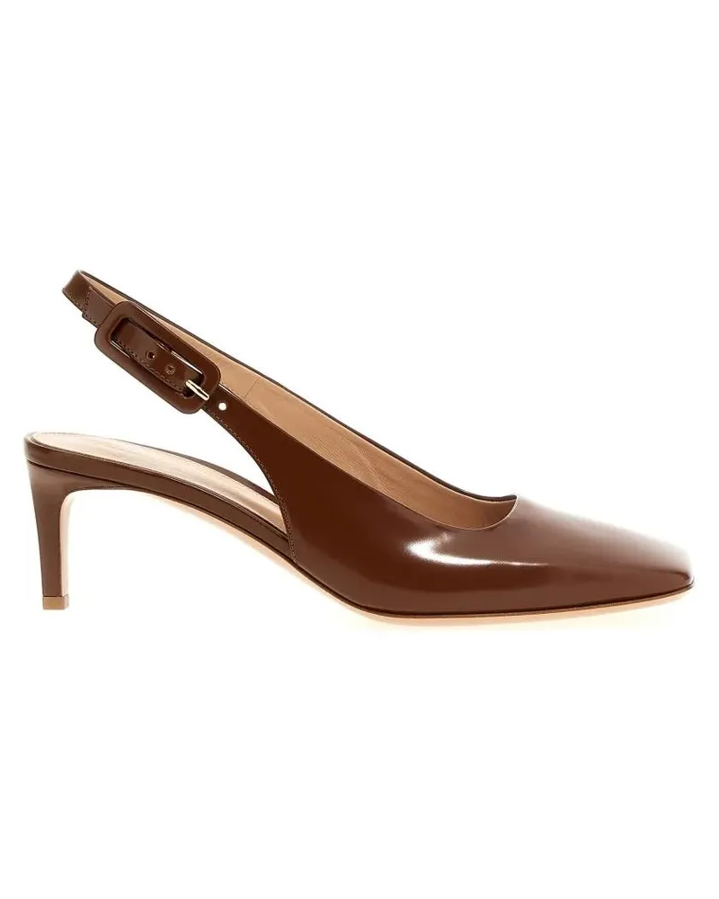 Gianvito Rossi Hohe Schuhe 'Ric' Slingbacks braun Braun