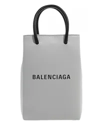 Balenciaga Crossbody Bags Black Front Logo Top Handle Bag Grau