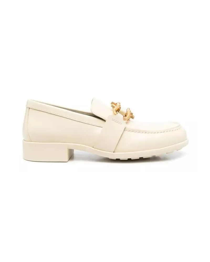 Bottega Veneta Leather Loafers creme Creme