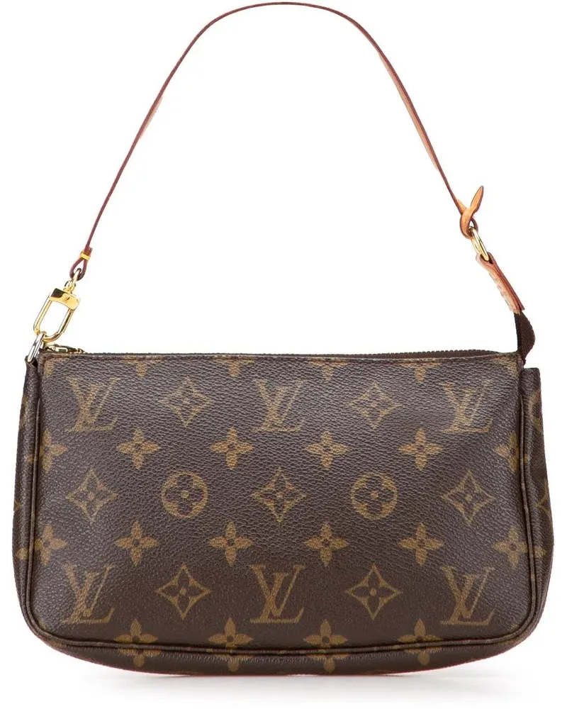 Louis Vuitton Hobo Bags Monogram Pochette Accessoires braun Braun