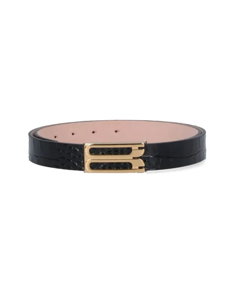 Victoria Beckham Gürtel "Jumbo Frame" Belt Black schwarz Schwarz