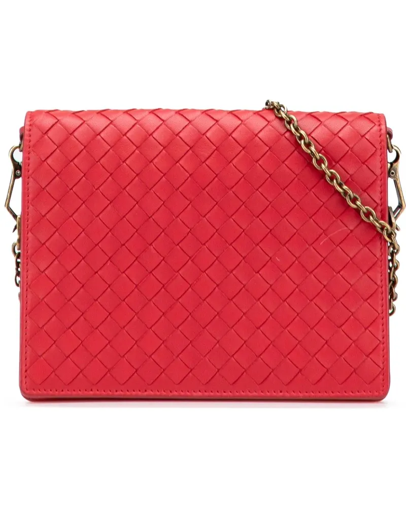 Bottega Veneta Hobo Bags Nappa Intrecciato Wallet On Chain rot Rot