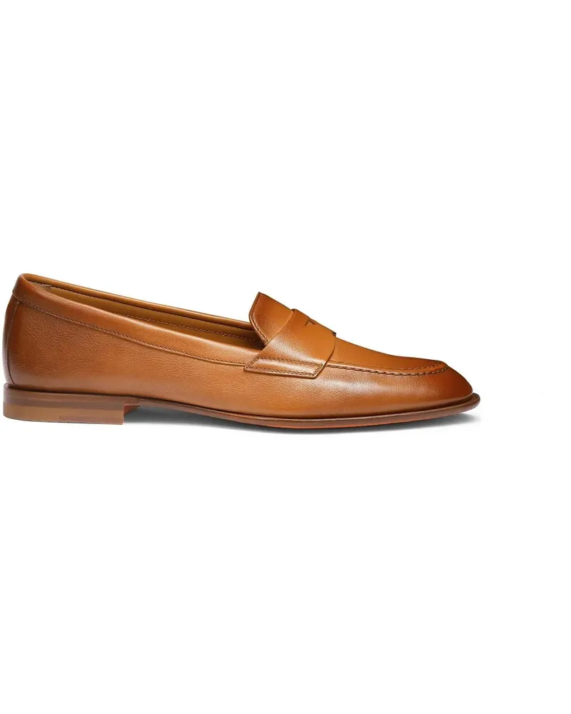 Santoni Loafer Women?s leather penny loafer weiß Weiß