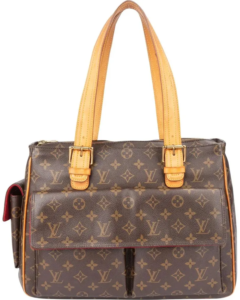 Louis Vuitton Crossbody Bags  Canvas Monogram Multipli-Cite Should braun Braun