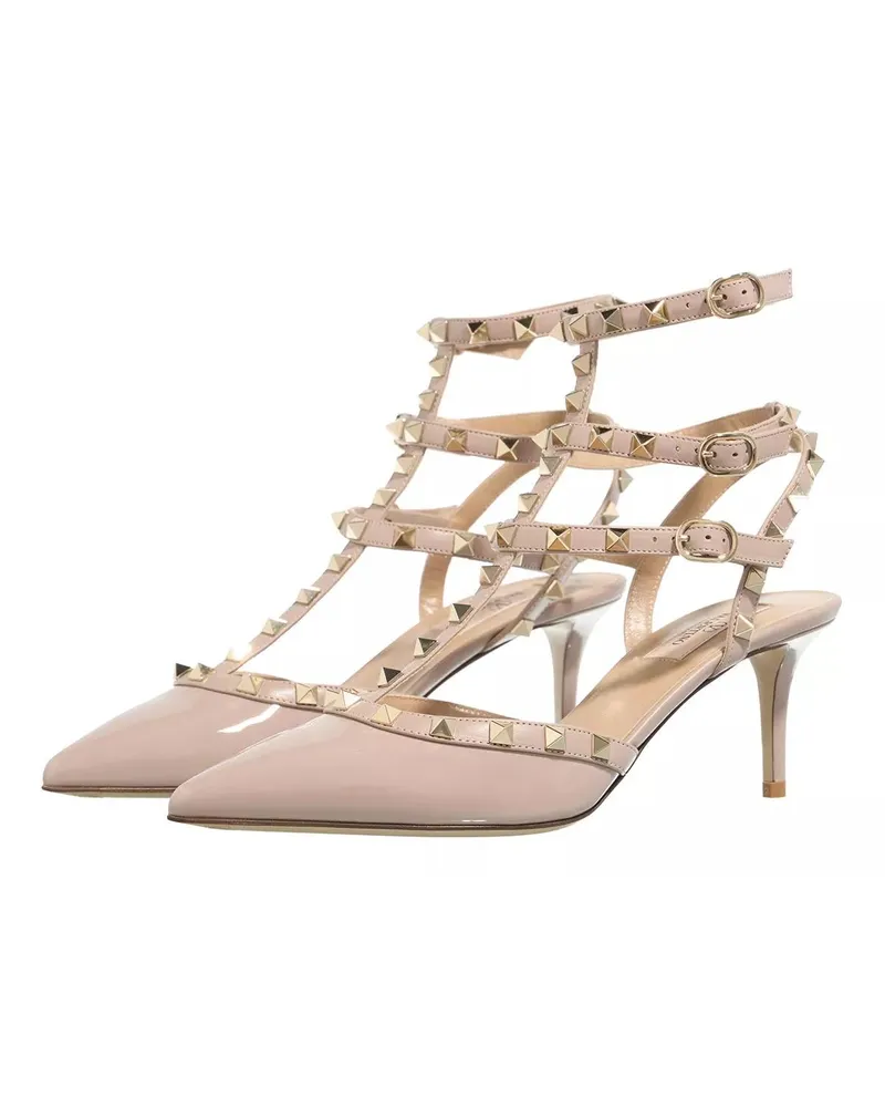 Valentino Garavani Pumps & High Heels Rockstud Ankle Strap T.65 beige Beige