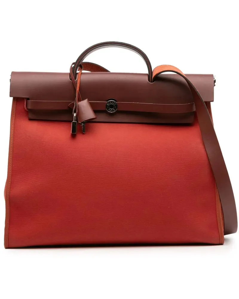Hermès Hobo Bags Toile Herbag Zip 39 rot Rot