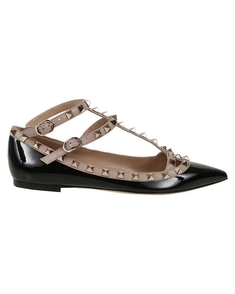 Valentino Garavani Rockstud Ballerina schwarz Schwarz