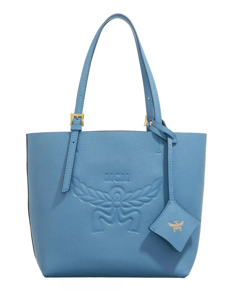 MCM Shopper Himmel Leather  Doppel Shopper Mini E4 blau Blau