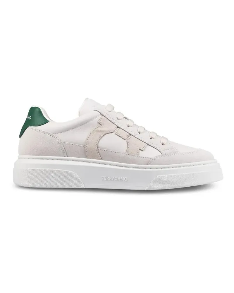 Ferragamo Low-Top Sneaker Contemporary Sneakers With Chunky Sole weiß Weiß