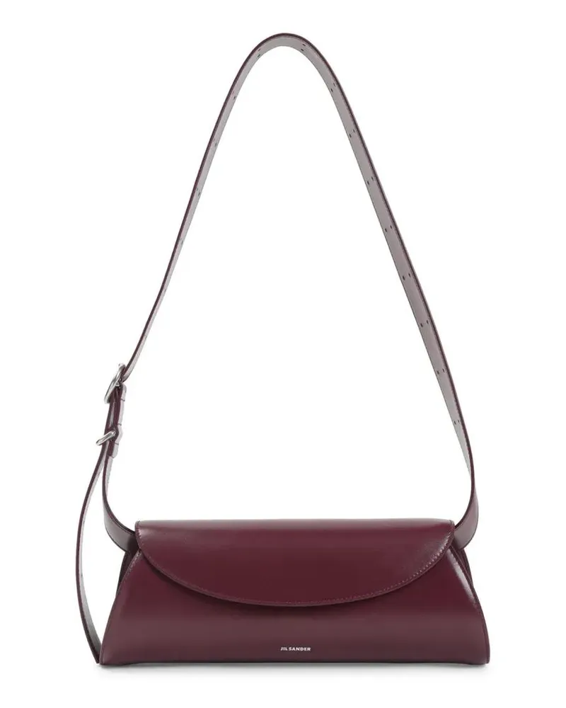 Jil Sander Hobo Bags Cannolo Sm Orchid Calf Leather Handbag rot Rot