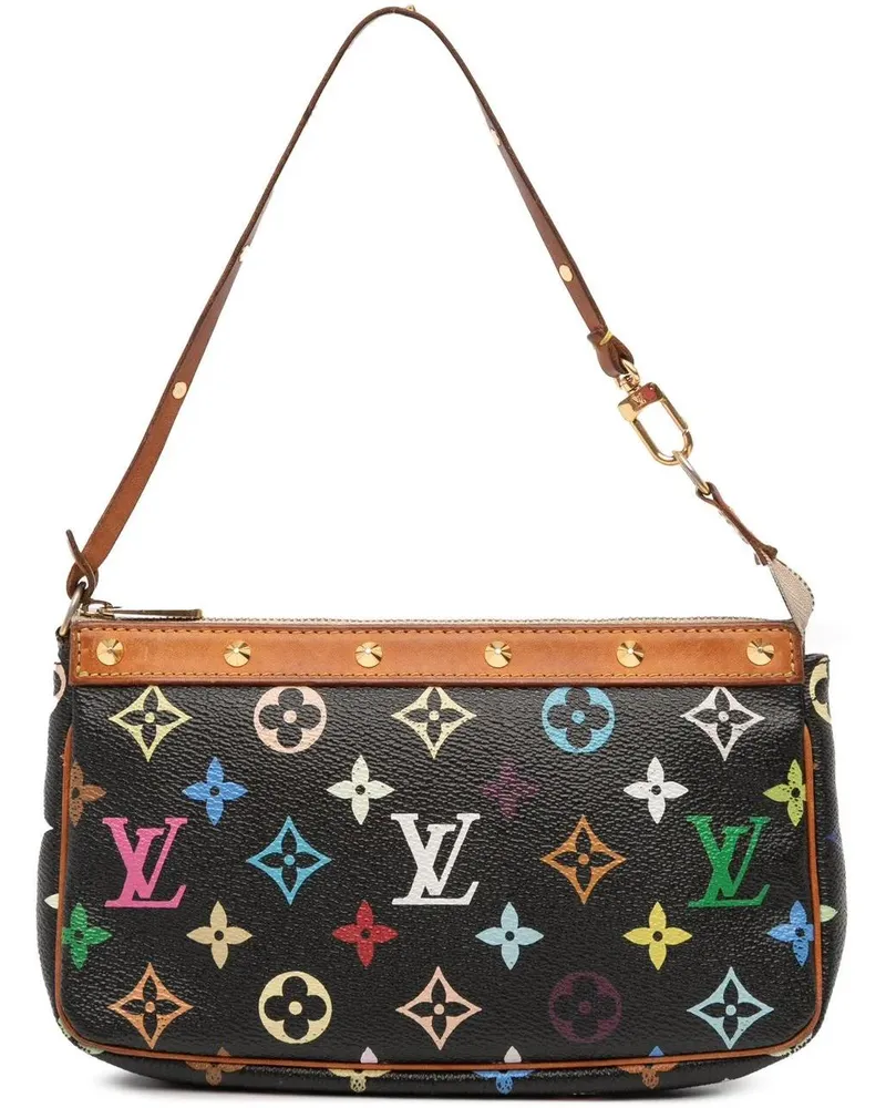 Louis Vuitton Hobo Bags Monogram Multicolore Pochette Accessoires schwarz Schwarz