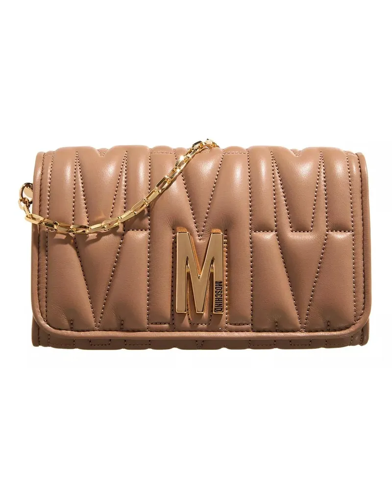 Moschino Portemonnaie "M" Group Quilted braun Braun