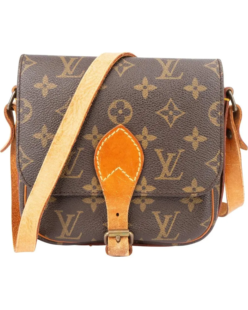 Louis Vuitton Crossbody Bags  Canvas Monogram Cartouchiere PM Cros braun Braun