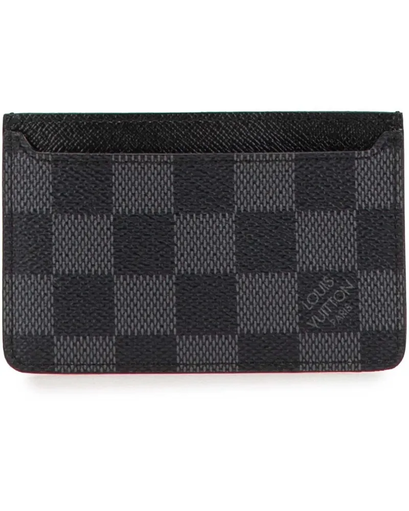 Louis Vuitton Portemonnaie Damier Graphite Card Holder schwarz Schwarz