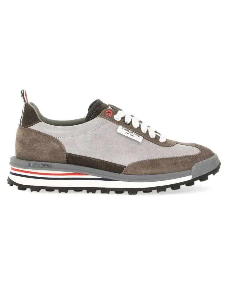 Thom Browne Low-Top Sneaker Suede Tech Runner grau Grau